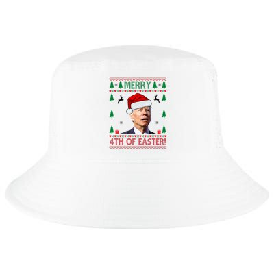 Merry 4th Of Easter Funny Joe Biden Ugly Christmas Cool Comfort Performance Bucket Hat