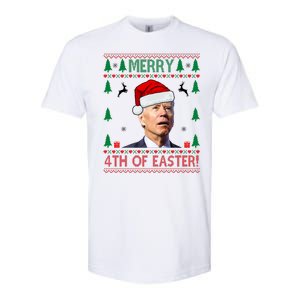 Merry 4th Of Easter Funny Joe Biden Ugly Christmas Softstyle CVC T-Shirt