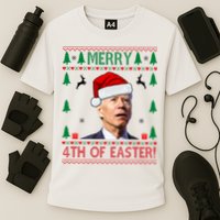 Merry 4th Of Easter Funny Joe Biden Ugly Christmas Performance Shirt