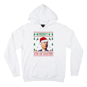 Merry 4th Of Easter Funny Joe Biden Ugly Christmas Hoodie