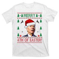 Merry 4th Of Easter Funny Joe Biden Ugly Christmas T-Shirt