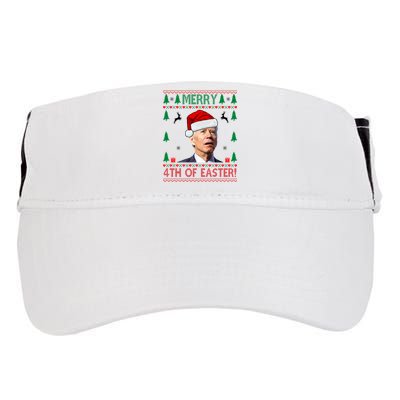 Merry 4th Of Easter Funny Joe Biden Ugly Christmas Adult Drive Performance Visor