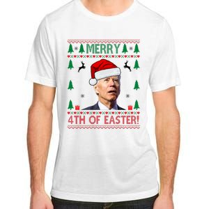 Merry 4th Of Easter Funny Joe Biden Ugly Christmas Adult ChromaSoft Performance T-Shirt