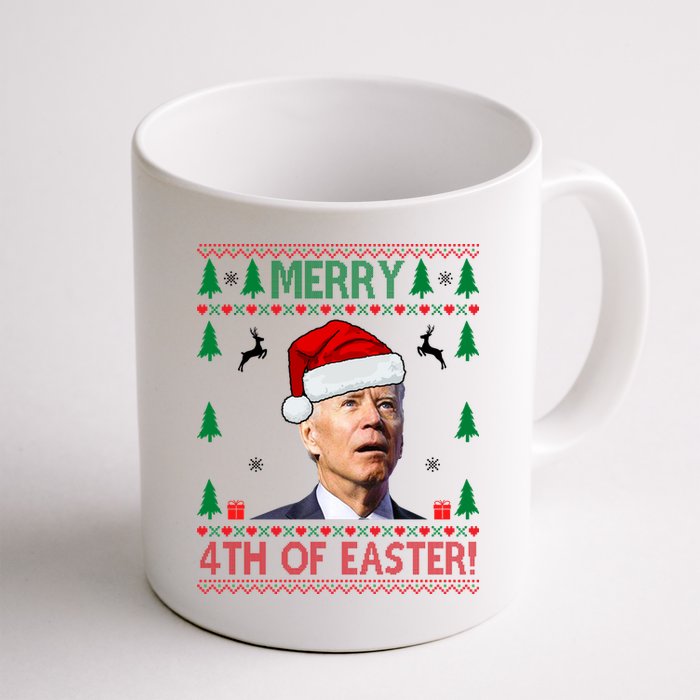 Merry 4th Of Easter Funny Joe Biden Ugly Christmas Mug