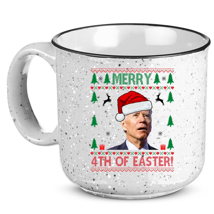 Merry 4th Of Easter Funny Joe Biden Ugly Christmas 15oz Campfire Ceramic Mug
