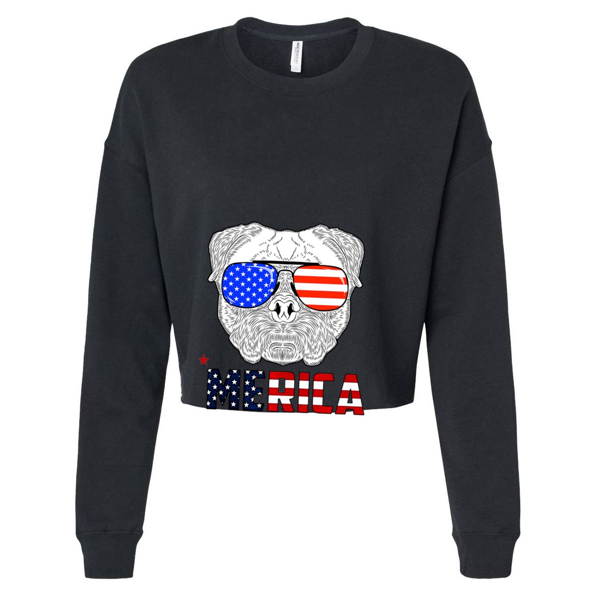 Merica 4th Of July Cool Bulldog Funny Womens Tank Top