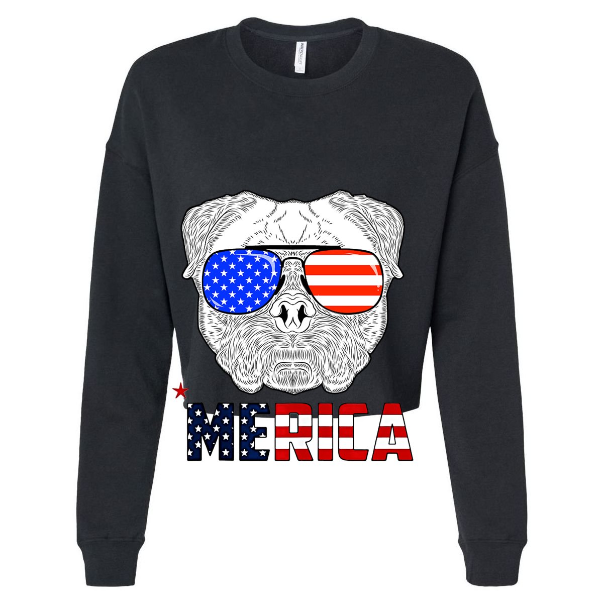 Merica 4th Of July Cool Bulldog Funny Womens Tank Top