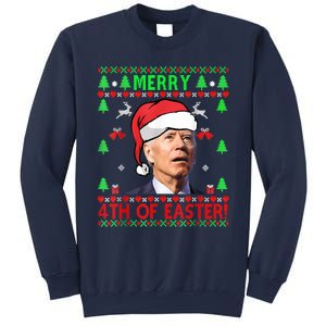 Merry 4th Of Easter Funny Joe Biden Christmas Ugly Sweater Sweatshirt