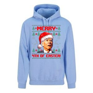 Merry 4th Of Easter Funny Joe Biden Christmas Ugly Sweater Unisex Surf Hoodie