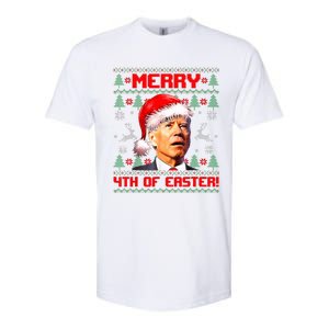 Merry 4th Of Easter Funny Joe Biden Christmas Ugly Sweater Softstyle CVC T-Shirt