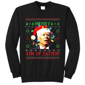 Merry 4th Of Easter Santa Joe Biden Ugly Christmas Sweater Sweatshirt