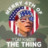 Merry 4th Of You Know The Thing Confused Biden 4th Of July Legacy Tie Dye Trucker Hat
