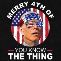Merry 4th Of You Know The Thing Confused Biden 4th Of July Ladies PosiCharge Tri-Blend Wicking Tank
