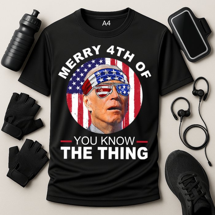 Merry 4th Of You Know The Thing Confused Biden 4th Of July Performance Shirt