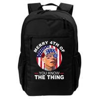 Merry 4th Of You Know The Thing Confused Biden 4th Of July Daily Commute Backpack