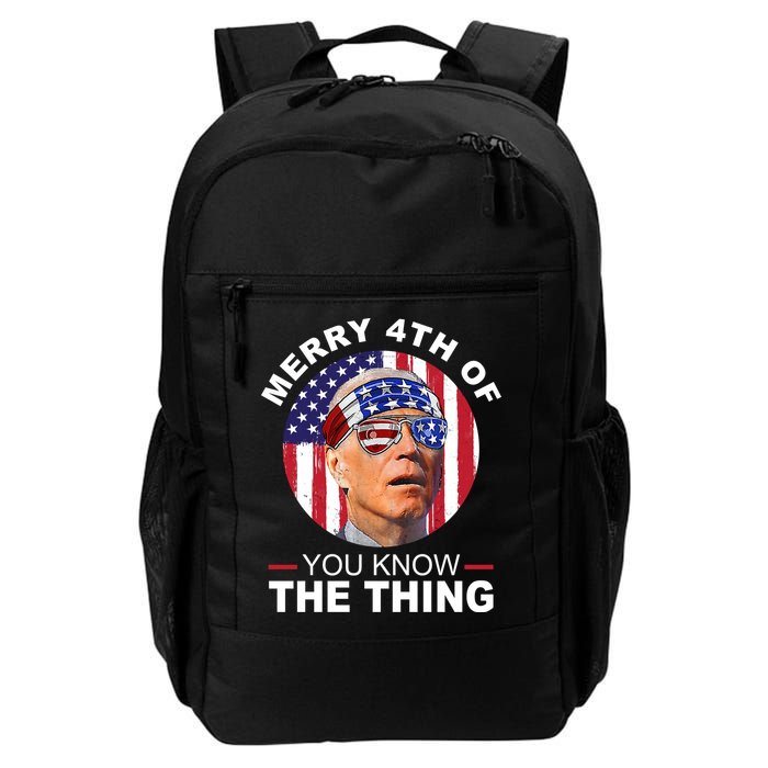 Merry 4th Of You Know The Thing Confused Biden 4th Of July Daily Commute Backpack