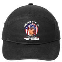 Merry 4th Of You Know The Thing Confused Biden 4th Of July 7-Panel Snapback Hat