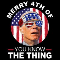 Merry 4th Of You Know The Thing Confused Biden 4th Of July Drawstring Bag