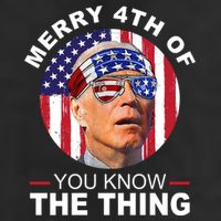 Merry 4th Of You Know The Thing Confused Biden 4th Of July 25L Jumbo Tote