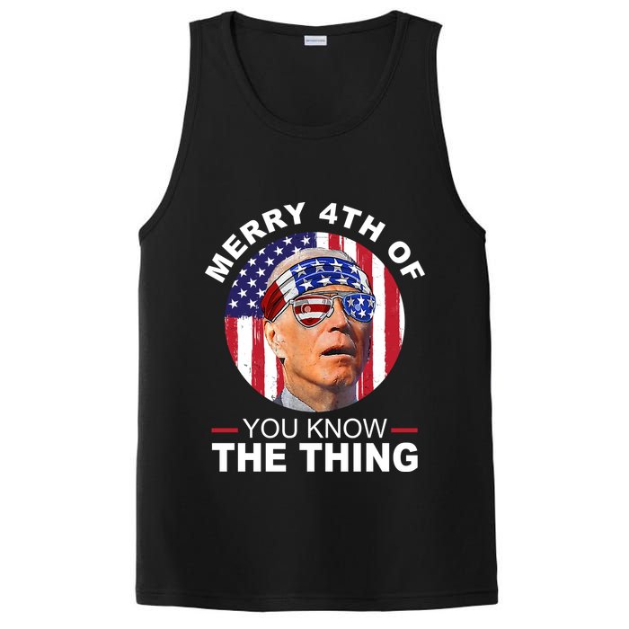 Merry 4th Of You Know The Thing Confused Biden 4th Of July PosiCharge Competitor Tank