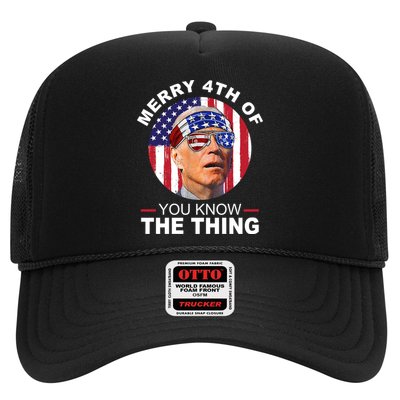 Merry 4th Of You Know The Thing Confused Biden 4th Of July Trucker Hat