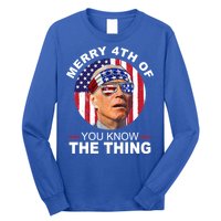 Merry 4th Of You Know The Thing Confused Biden 4th Of July Long Sleeve Shirt