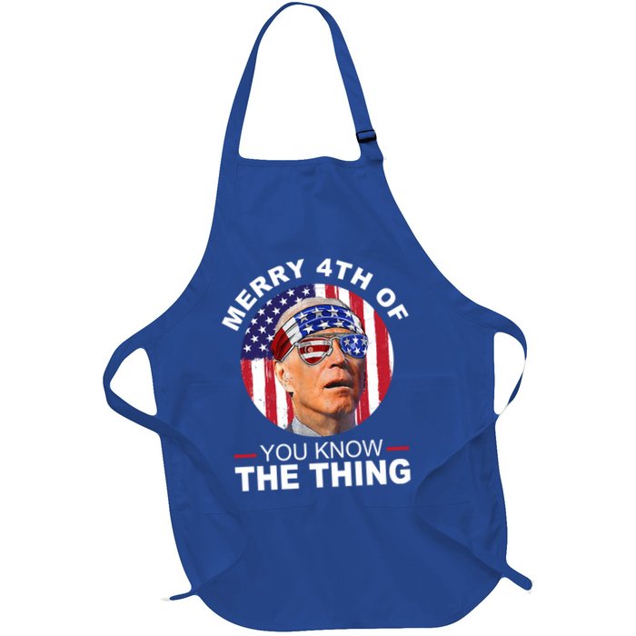 Merry 4th Of You Know The Thing Confused Biden 4th Of July Apron