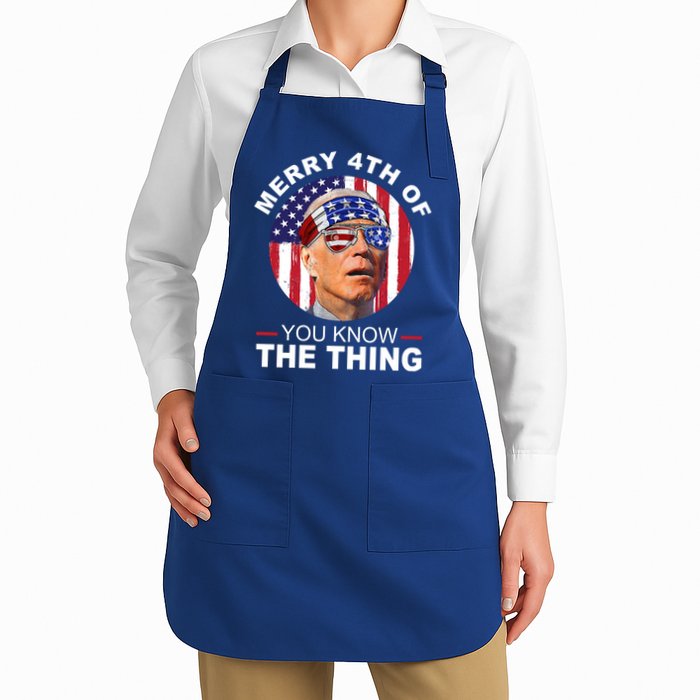 Merry 4th Of You Know The Thing Confused Biden 4th Of July Apron