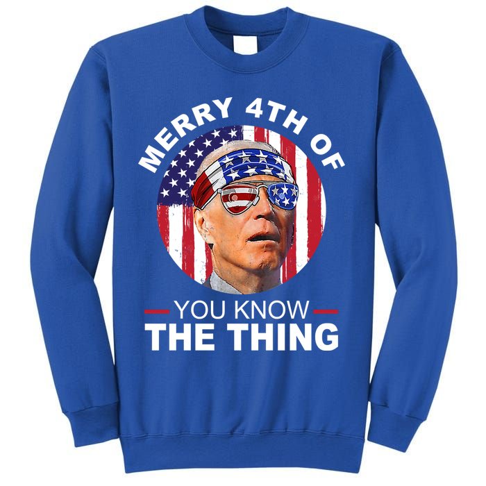 Merry 4th Of You Know The Thing Confused Biden 4th Of July Sweatshirt