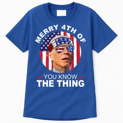 Merry 4th Of You Know The Thing Confused Biden 4th Of July Tall T-Shirt