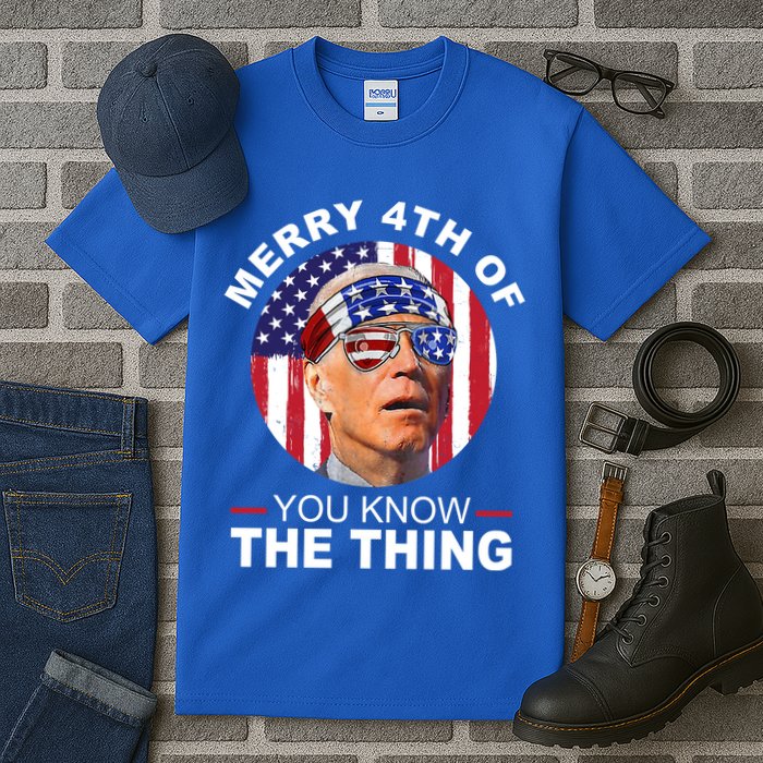Merry 4th Of You Know The Thing Confused Biden 4th Of July Tall T-Shirt