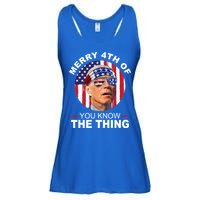 Merry 4th Of You Know The Thing Confused Biden 4th Of July Ladies Essential Flowy Tank