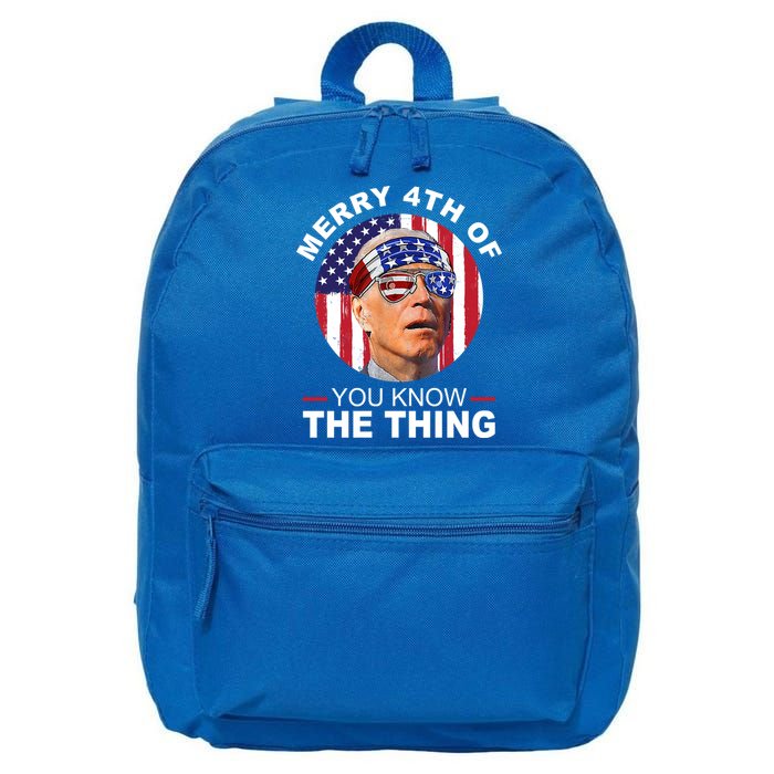 Merry 4th Of You Know The Thing Confused Biden 4th Of July 16 in Basic Backpack
