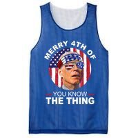 Merry 4th Of You Know The Thing Confused Biden 4th Of July Mesh Reversible Basketball Jersey Tank