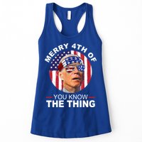 Merry 4th Of You Know The Thing Confused Biden 4th Of July Womens Tank Top