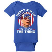 Merry 4th Of You Know The Thing Confused Biden 4th Of July Baby Bodysuit