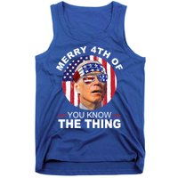 Merry 4th Of You Know The Thing Confused Biden 4th Of July Tank Top