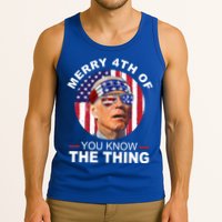 Merry 4th Of You Know The Thing Confused Biden 4th Of July Tank Top