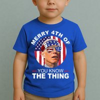 Merry 4th Of You Know The Thing Confused Biden 4th Of July Toddler T-Shirt
