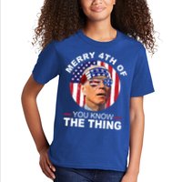 Merry 4th Of You Know The Thing Confused Biden 4th Of July Kids T-Shirt