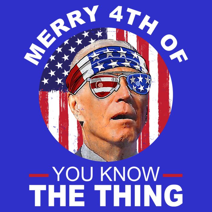 Merry 4th Of You Know The Thing Confused Biden 4th Of July Kids T-Shirt
