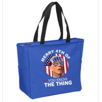Merry 4th Of You Know The Thing Confused Biden 4th Of July Zip Tote Bag