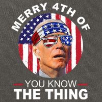 Merry 4th Of You Know The Thing Confused Biden 4th Of July Cotton Canvas Backpack