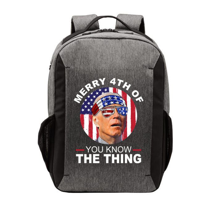 Merry 4th Of You Know The Thing Confused Biden 4th Of July Vector Backpack