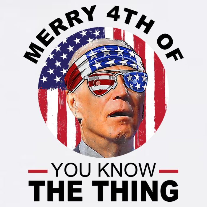 Merry 4th Of You Know The Thing Confused Biden 4th Of July Garment-Dyed Sweatshirt