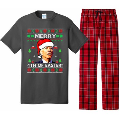 Merry 4th Of Easter Funny Joe Biden Christmas Ugly Sweater Pajama Set