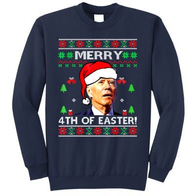 Merry 4th Of Easter Funny Joe Biden Christmas Ugly Sweater Sweatshirt