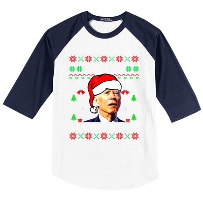 Merry 4th Of Easter Funny Joe Biden Christmas Ugly Sweater Baseball Sleeve Shirt