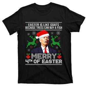 Merry 4th Of Easter Funny Christmas Ugly Sweater T-Shirt