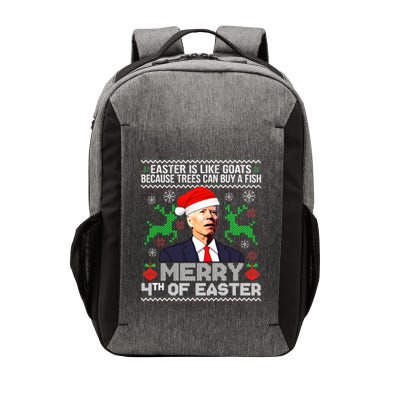 Merry 4th Of Easter Funny Christmas Ugly Sweater Vector Backpack